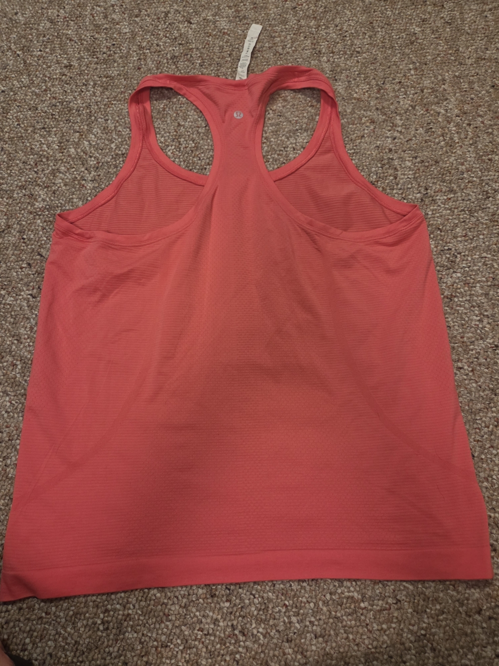 lululemon athletica Womenβs Coral/pink Racerback Tank Top